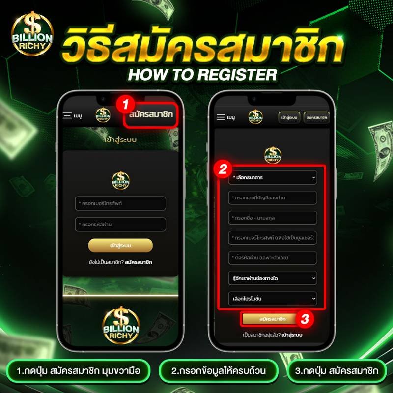 วิธีสมัครสมาชิก-billionrichy